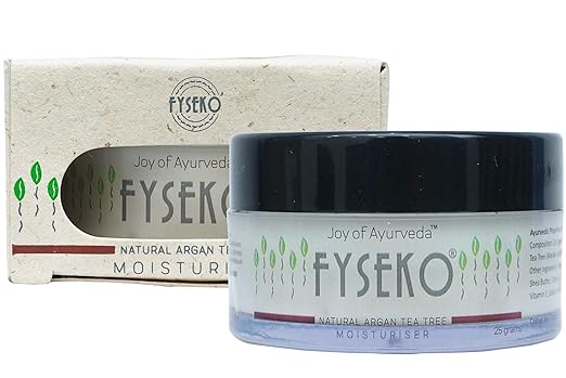 FYSEKO Natural Argan Tea Tree Face Moisturizer Suitable For Men Women. All Skin Types - 25 Grams