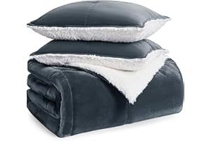 UGG 00520 Blissful King Comforter Set Reversible Fluffy All Season Comforter and Pillow Shams Easy Care Soft Cozy Bedding King Size Blanket Set for Bedroom Accents, King/California King, Imperial