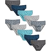 Van Heusen Mens Underwear Briefs - 10 Pack Low Rise Briefs Underwear for Men Pack with Contour Pouch