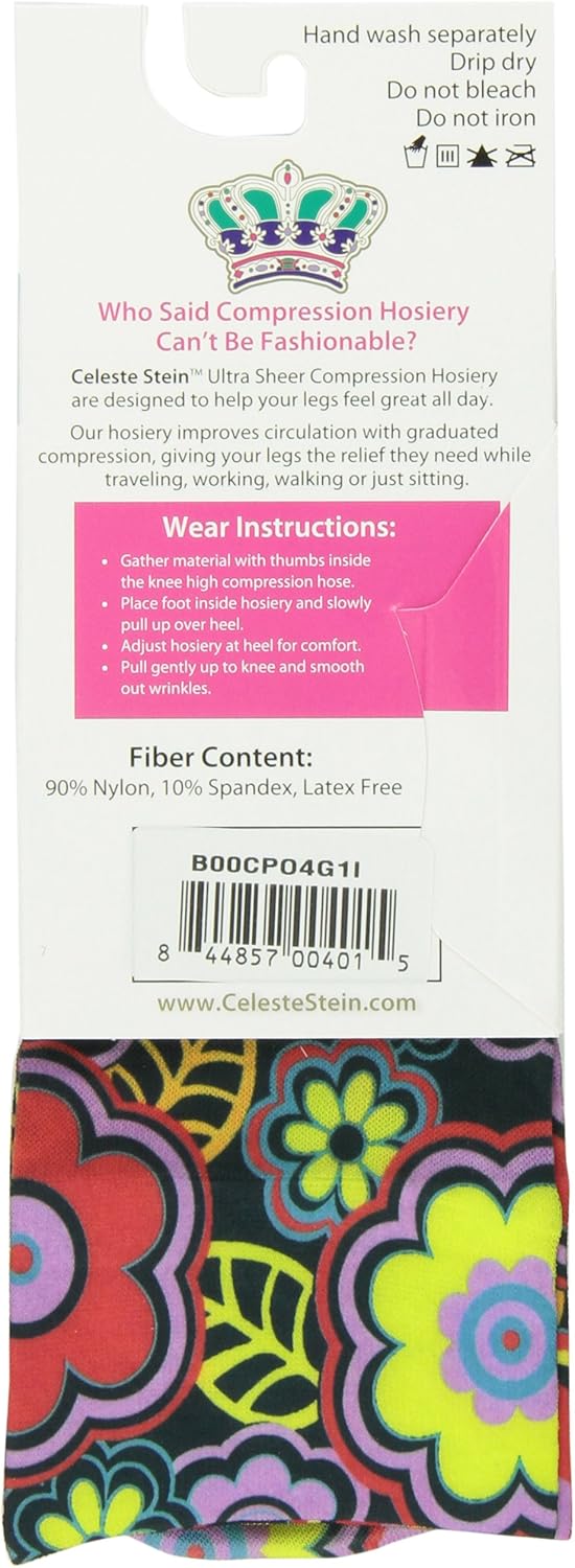 Celeste Stein Therapeutic Compression Socks, Nude, 8-15 mmhg, 1-Pair: Health & Personal Care