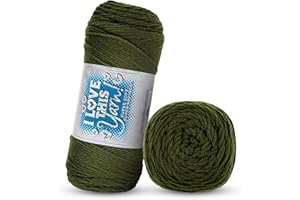 HOBBY LOBBY I Love This Yarn Medium Yarn for Crocheting & Knitting – Soft Yarn Skein – 355 Yards of 100% Acrylic Yarn for Crocheting Blankets, Hats, & More – DIY Handcrafting Accessories