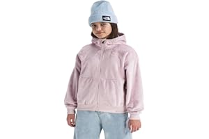 THE NORTH FACE Girls' Osito Full Zip Hoodie | Fleece Hooded Jacket With Hand Pockets & Durable Ribbed Collar
