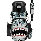 Miss Adola Water Bottle Carrier with Strap - Insulated Neoprene Water Bottle Holder Bag with Pocket for 14-20 oz