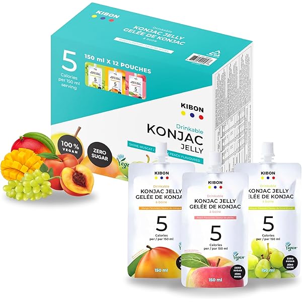 Konjac Jelly Assortment 4.2oz 4Types Japanese Pouch Jelly