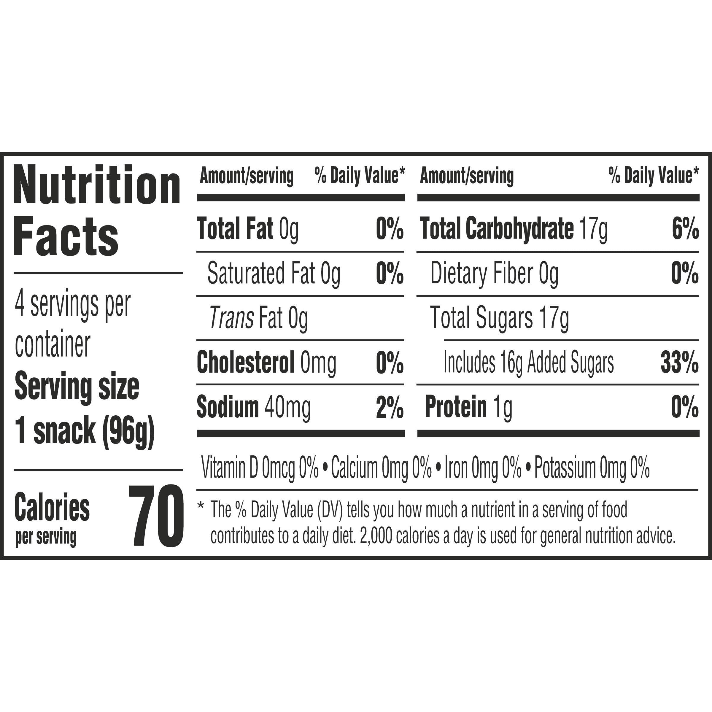 Jell-O Original Strawberry Artificially Flavored Ready-to-Eat Gelatin Snack Cups, 4 ct Cups