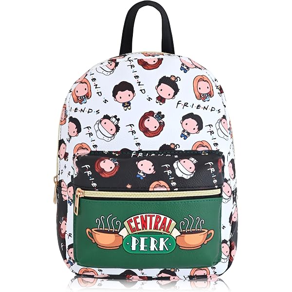 friends quotes mini backpack Fast Forward for Women, Men, Unisex | Cute PU Leather 10