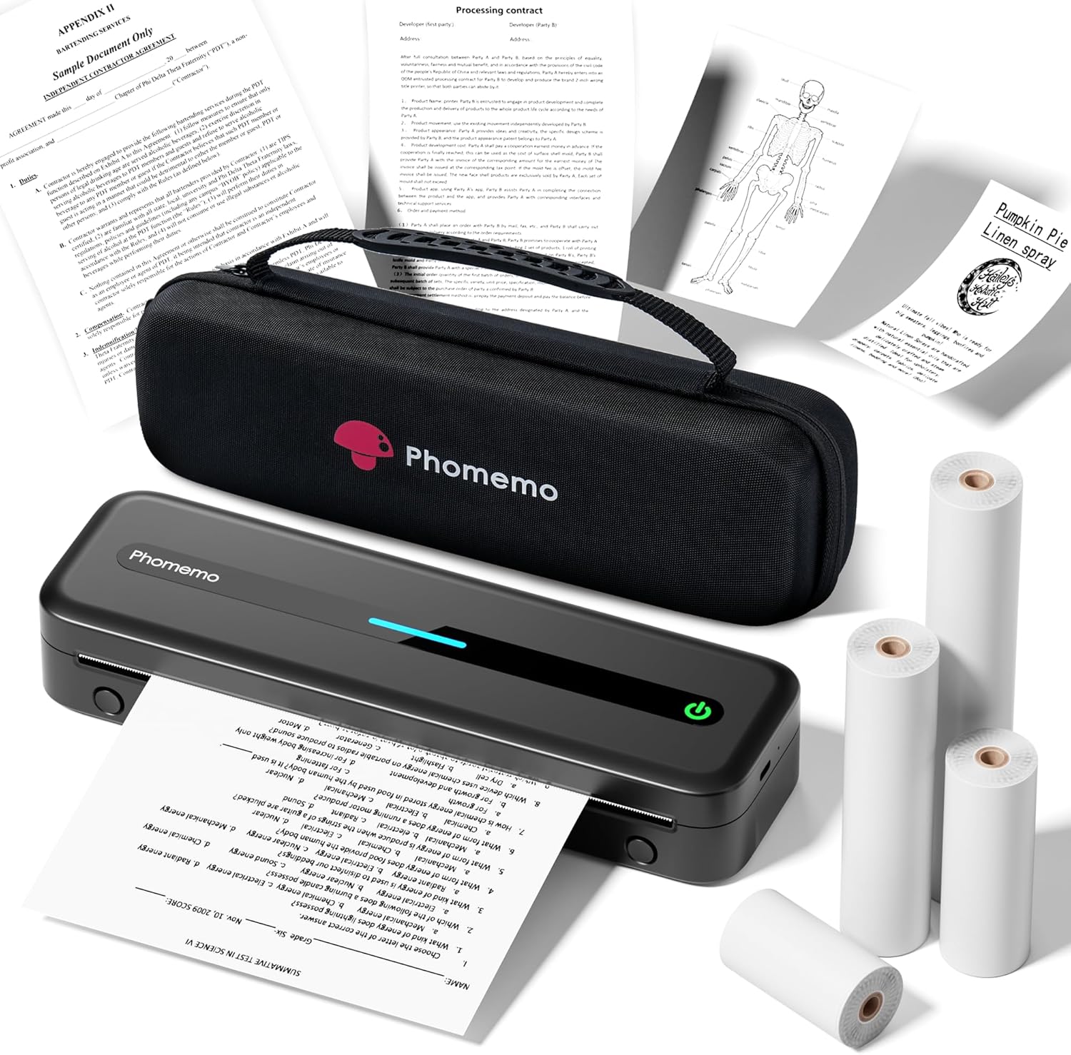 Point-of-Sale (POS) Equipment - Phomemo Portable Printer,[Upgrade] M832 Inkless Printer,Bluetooth Portable Printers Wireless for Travel,8.5''x 11''Thermal Printer Support Multi Sizes for Home,Office,Car,Compatible with Phone &Laptop4.3 out of 5 stars 346$111.99