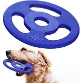 SuperChewer Tough Tug-of-War Flying Disc Toy | Lifetime Replacement | Strong Natural Rubber | Great Tug Disc Fetch Toy for Dogs | Ultra Durable Chew Toys for Aggressive Chewers | For All Breeds
