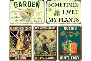 CKDILUY Metal Garden Decor - Unique Gardening Gifts for Women, Funny Garden Signs for Outdoor, Patio, Yard Decoration, 12" x 8" - Perfect Housewarming Gift for Mothers, Grandmas, and Plant Lovers