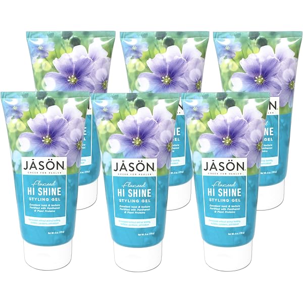 Jason Flaxseed Hi-Shine Styling Gel – Starkes Haargel Mit Leinsamen, Panthenol, Für Volumen & Glanz