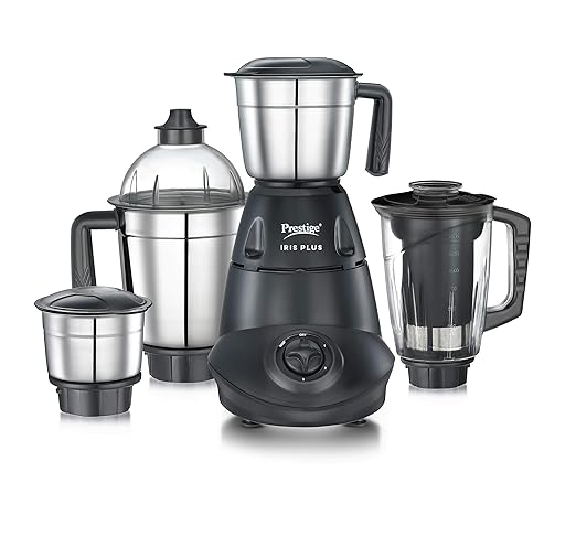 Prestige IRIS Plus 750 watt mixer grinder, Black