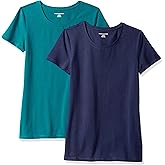 Amazon Essentials Women's Regular-Fit Short-Sleeve Crewneck T-Shirt, Multipacks