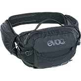 EVOC Hip Pack Pro E-Ride 3 Waist Bag for E-Bike Tours &amp; Trails (3L Capacity, Airflow Contact System, AIRO Flex Waist Belt, Venti Flap System, Bottle Holder)