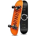Easy_Way Complete Skateboards- Standard Skateboards for Beginners Kids Boys Girls Teenager- 31''x 8''Canadian Maple Cruiser Pro Skate Board, Skateboards