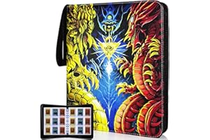 KarlyPro Card Binder for YuGiOh Trading Cards 990 Pockets,Egyptian God Style Card Holder For TCG and other Cards