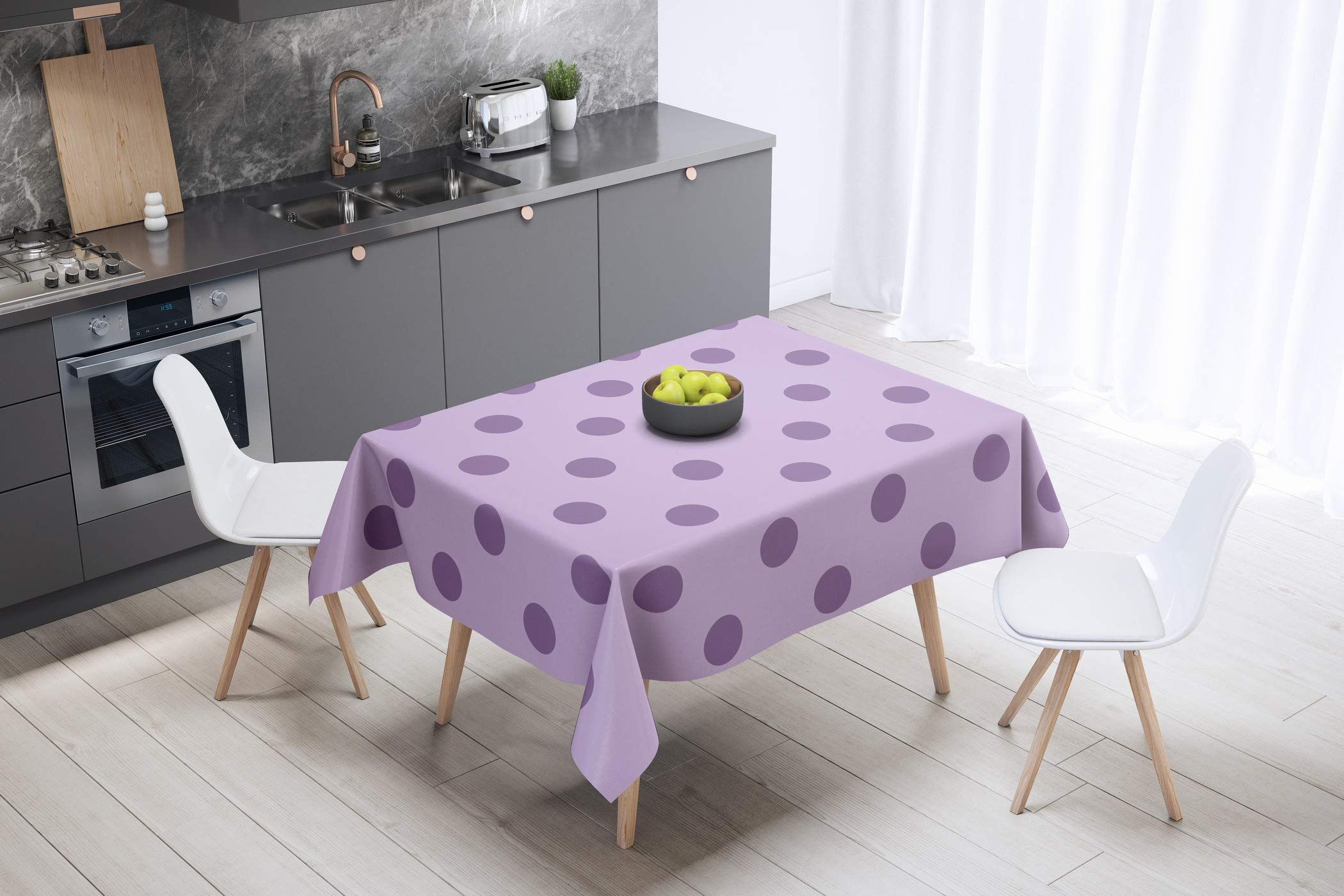 Bonamaison Kitchen Decoration, Tablecloth, 140cm x 140cm - Designed and Manufactured in Turkey