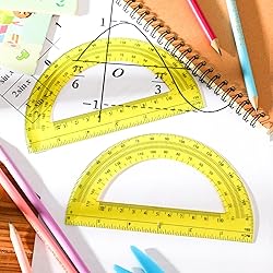 EBOOT Plastic Protractor Math Protractors 180