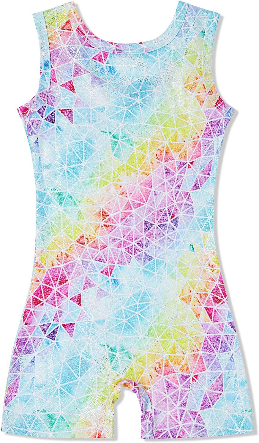 Loveternal Girl Gymnastics Leotards One Piece Sparkle Biketards Dancing Athletic Ballet Unitards 3-7T