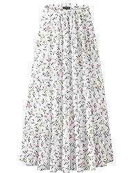 NASHALYLY Women's Chiffon Elastic High Waist