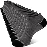 COOVAN Mens Cotton Ankle Socks 8 Pack Athletic Low Cut Socks for Men Sport Running Sock 8 Pairs