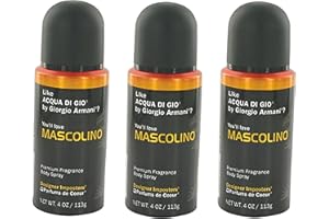 FQQF Parfums De Coeur Ltd 2608 Body Spray Mascolino 3 pack