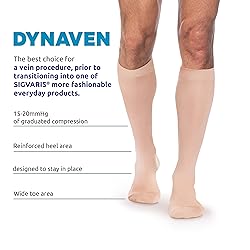 SIGVARIS Men’s DYNAVEN Closed Toe Calf-High Socks