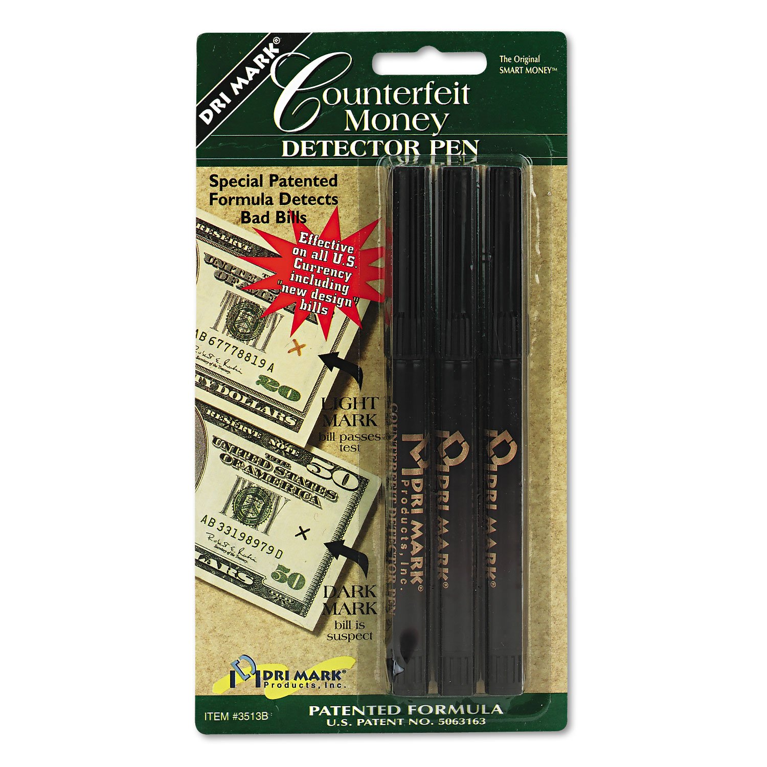 Dri-Mark Money Counterfeit Bill Detector Pen for