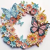 MXJSUA Rainbow Butterfly 5D Diamond Painting Kit - Special Shape Crystal Rhinestone, 30x30cm, DIY Art For Adults & Beginners - View #7