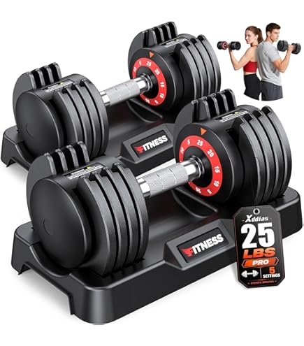 Amazon.com : wolfyok Adjustable Dumbbell Set, Weights Dumbbells