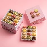MARKY&rsquo;S French Almond Macarons Gift Box &ndash; 24 Assorted Gourmet Macarons &ndash; Variety of Imported Flavors &ndash; Authentic French Cookies &ndash; Gift Basket for Holidays