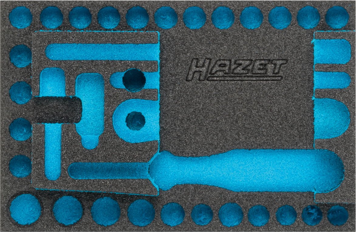 HAZET 163-338L 2-Component Soft Foam Insert - Multi-Colour