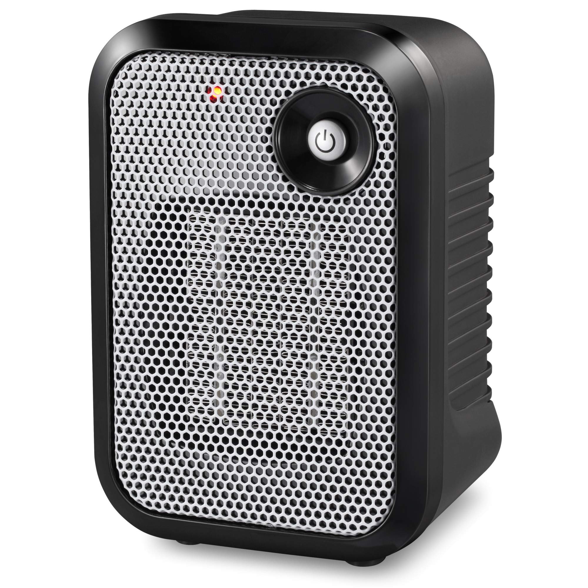 HOME_CHOICE 500 Watt Mini Personal Ceramic Space Heater Electric Portable Heater Quiet for Home Dorm Office Desktop with Safety Power Switch (Silver, 1)