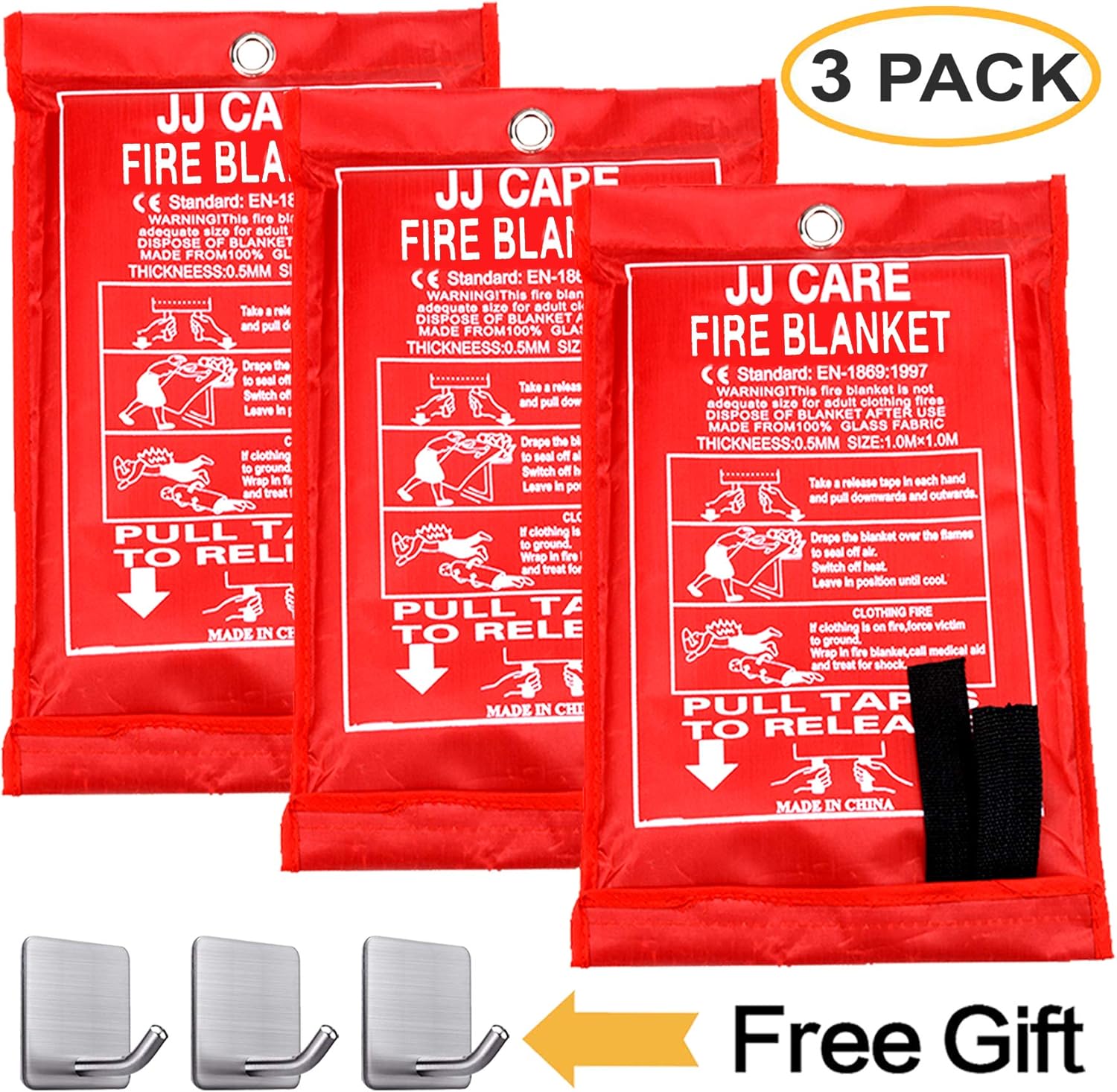 JJ CARE Fire Blanket Fire Suppression Blanket 40