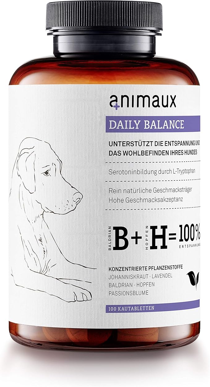 animaux Daily Balance Ergänzungsfutter zur Beruhigung für Hunde mit