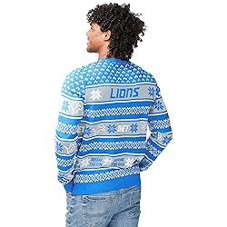 FOCO Standard NFL Big Logo Ugly Sweater, Team Color