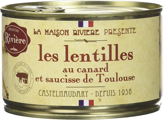 Maison Riviere Lentilles Au Canard Et Saucisses De Toulouse