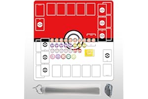 Extalas Playmat for Trading Card Game – 2-Player Trainer Mat with 31 Damage Counters and Professional Storage Bag