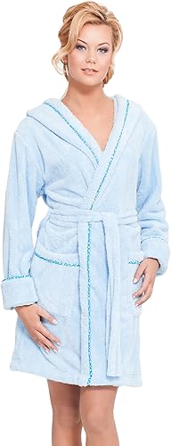 bademantel damen hellblau