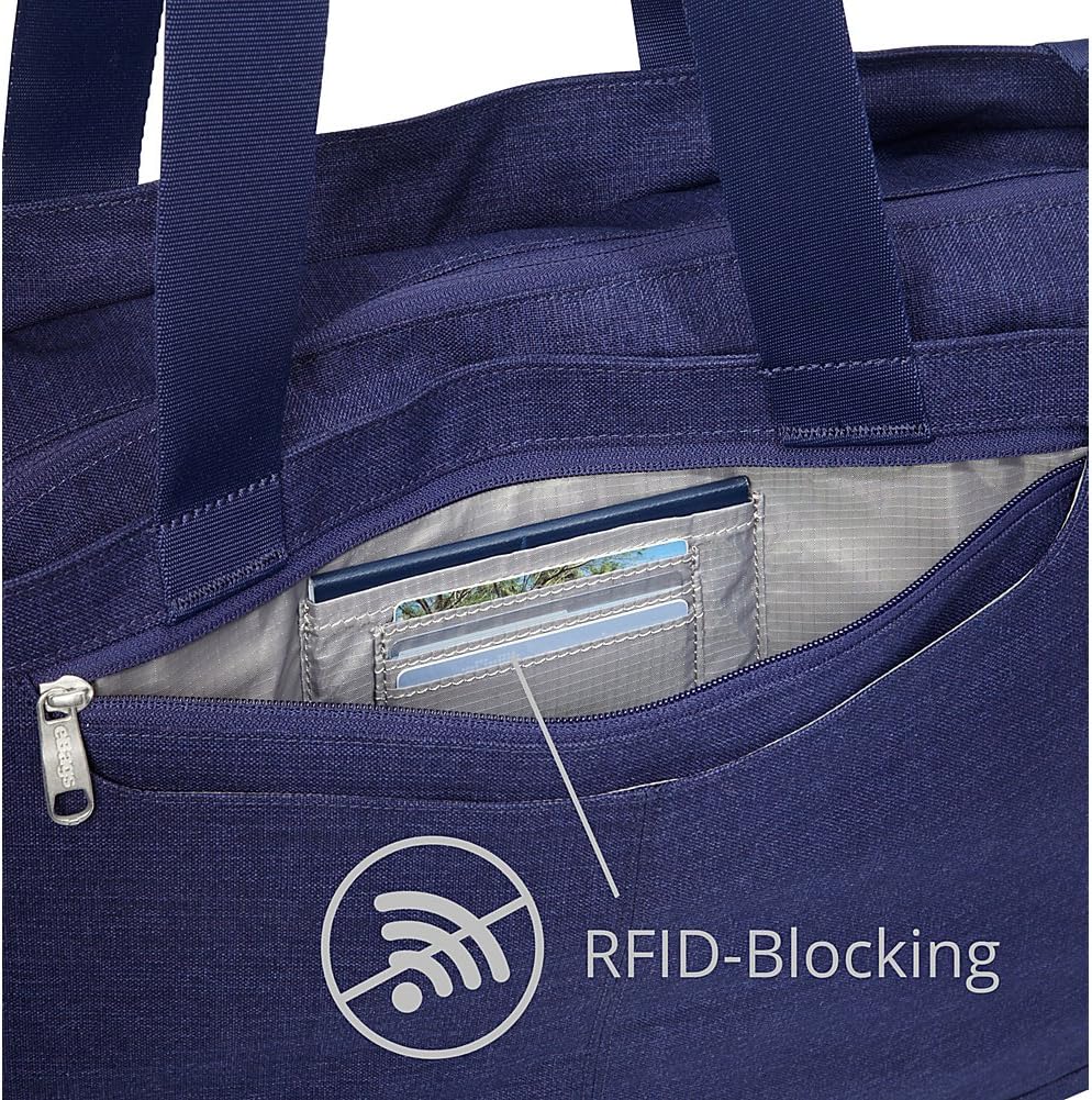 eBags Savvy Laptop Tote 2.0 with RFID Security (Black) - Image 5