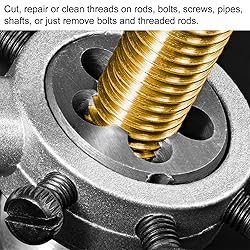 uxcell Die Stock Handle Wrench Set, 4-40 UNC Round