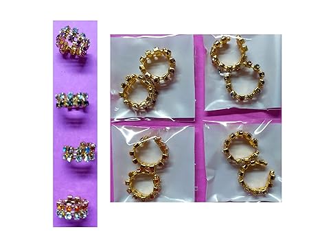 VARNI CREATION Ladoo Gopal Diamond Small KADA (Set of 4)