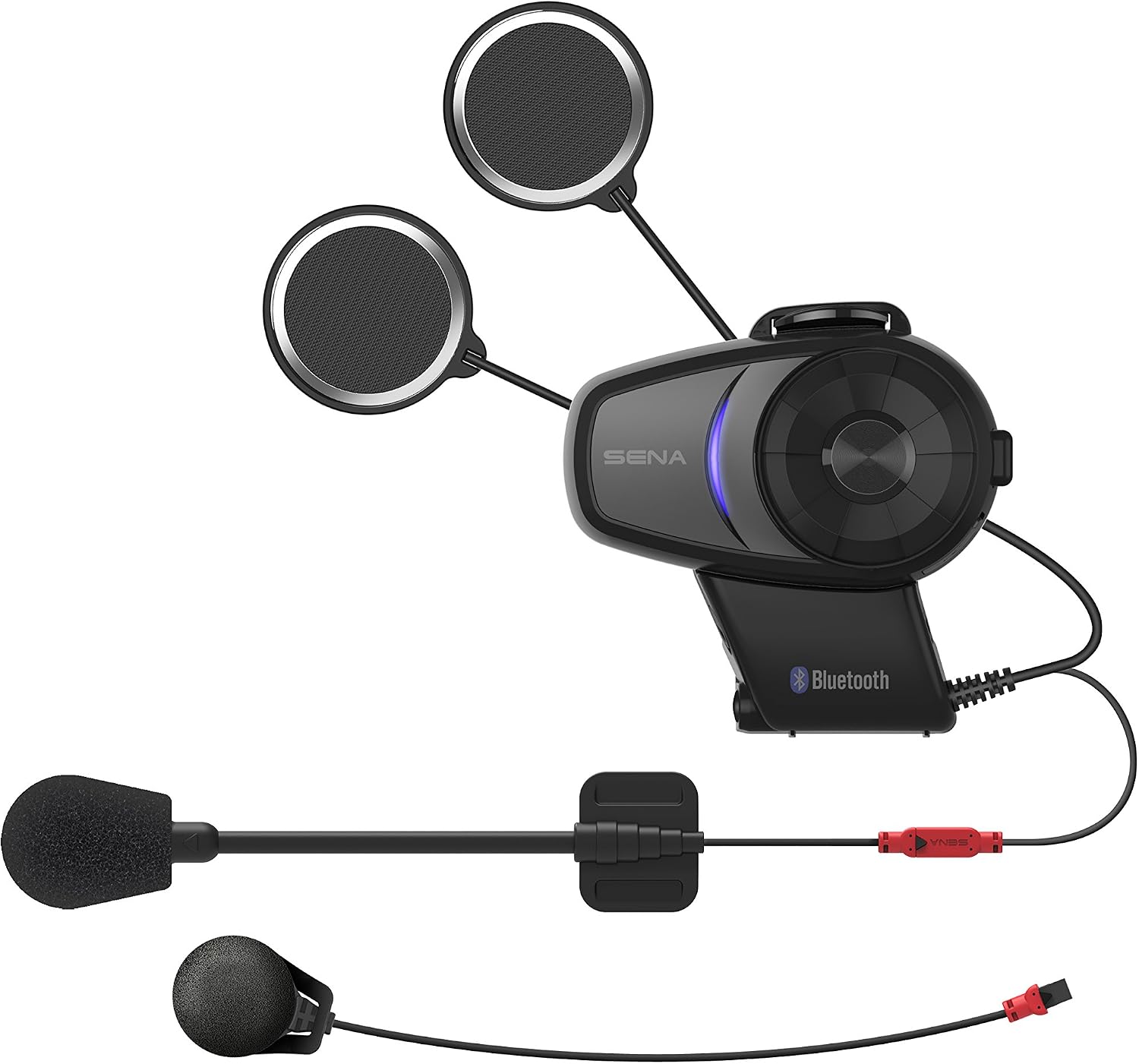 Sena 10S-01D Motorcycle Bluetooth Headset Communication System (Dual Pack), Black, Dual Pack (2015) - Image 5