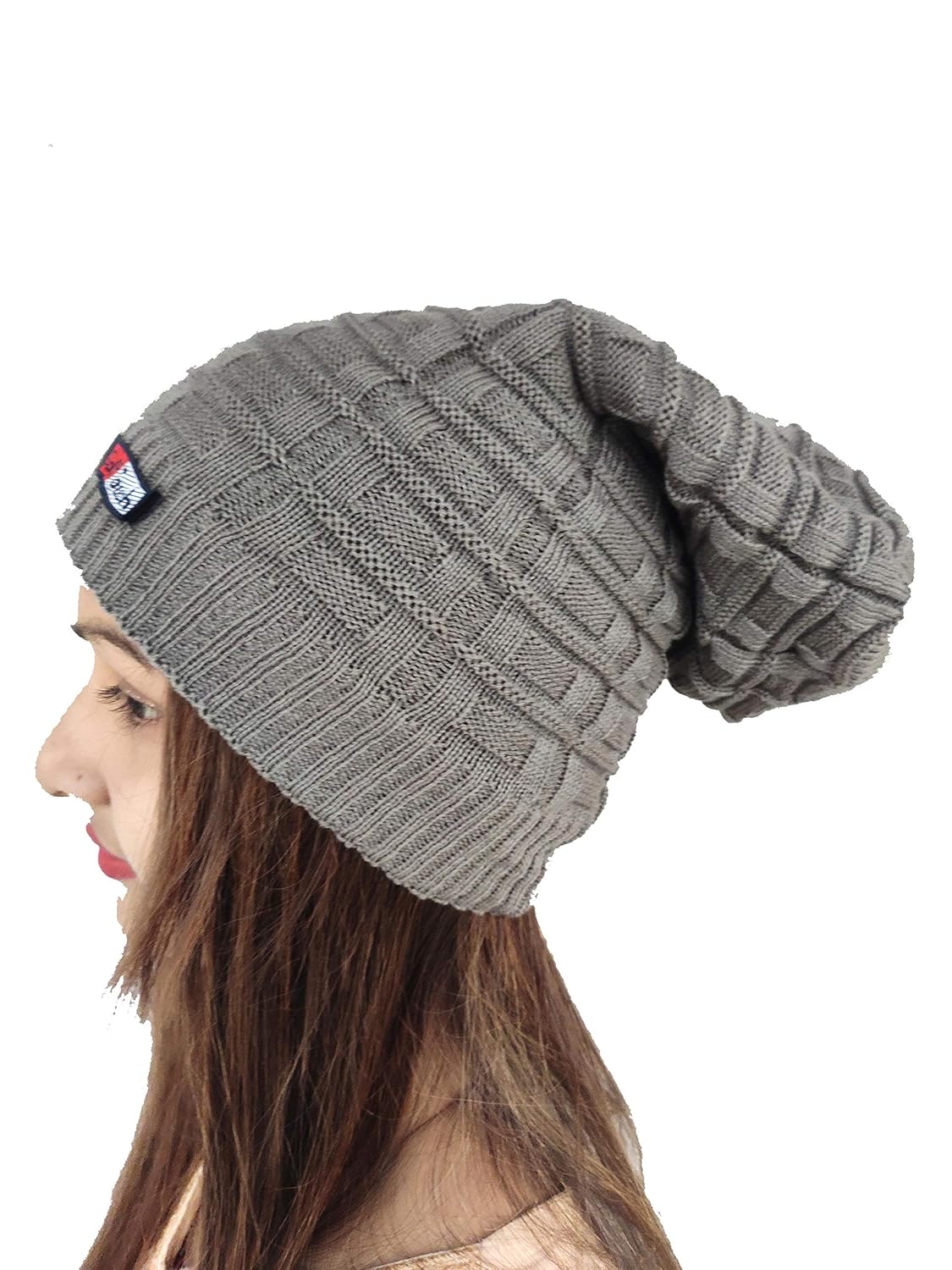 light grey beanie hat