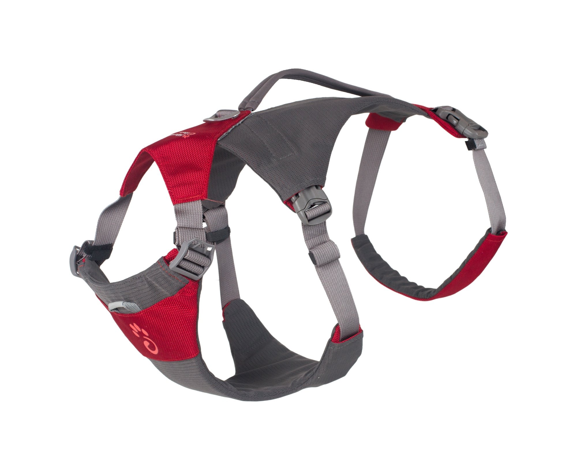 Mountain Paws Hiking Dog Harness, Large, Red