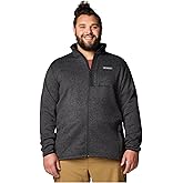 Columbia Men's Sweater Weather Full Zip, Black Heather, 2X Big
