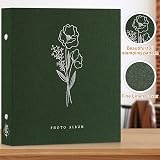 Lanpn Self Adhesive Photo Album 40 Pages Green Linen Scrapbook 6x4 7x5 A5 view 5