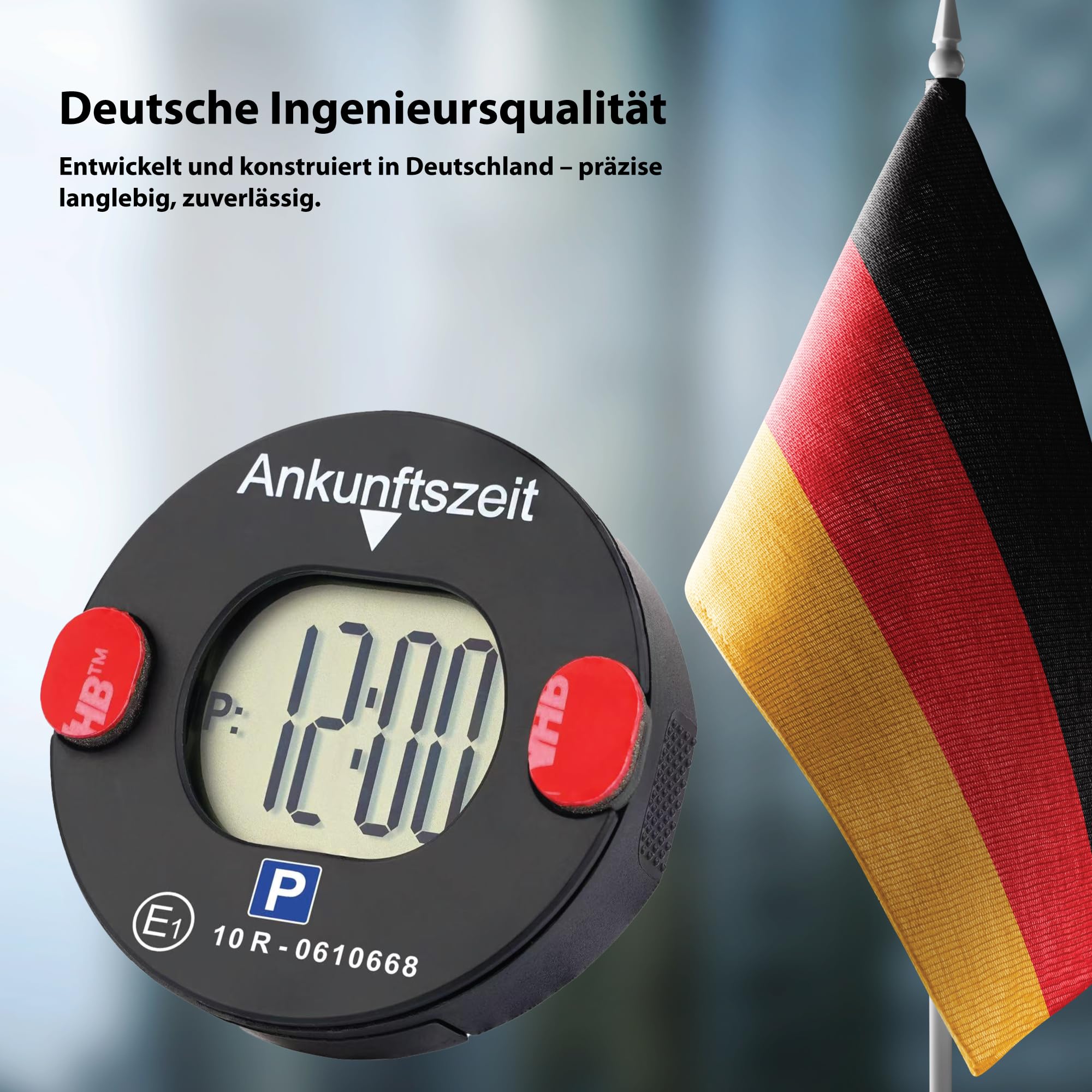 Technaxx Elektronische Parkscheibe mit Bewegungssensor – Automatische Digitale Parkuhr mit Magnetbefestigung, KBA-zugelassen, Lange Batterielaufzeit & automatische Sommer-/Winterzeit – TX-353 8