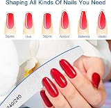 BLESWIN 12pk Nail Files 240/240 Grit Double Sided Emery Boards Natural Nails view 3