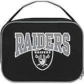 FOCO NFL Unisex-Adult Officially Licensed Wordmark Team Color Big Logo Football Zip Closure 7L Lunch Bag - Las Vegas Raiders