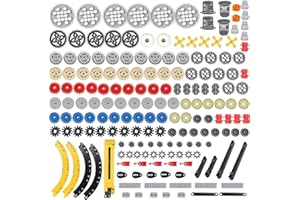 KonHaovF Technic Parts Gear Set Compatible with Major Brand Bricks, Technic Pieces Bulk, DIY Technic Gears Assortment Pack-Gears, Gears Rack, Technic Differential